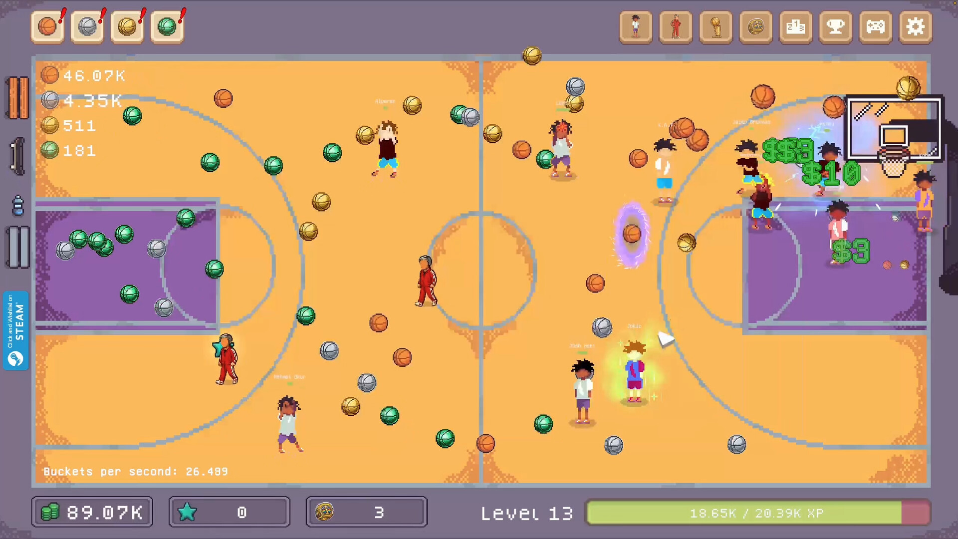 篮球点点点/Swish Ball Clicker 游戏截图 1