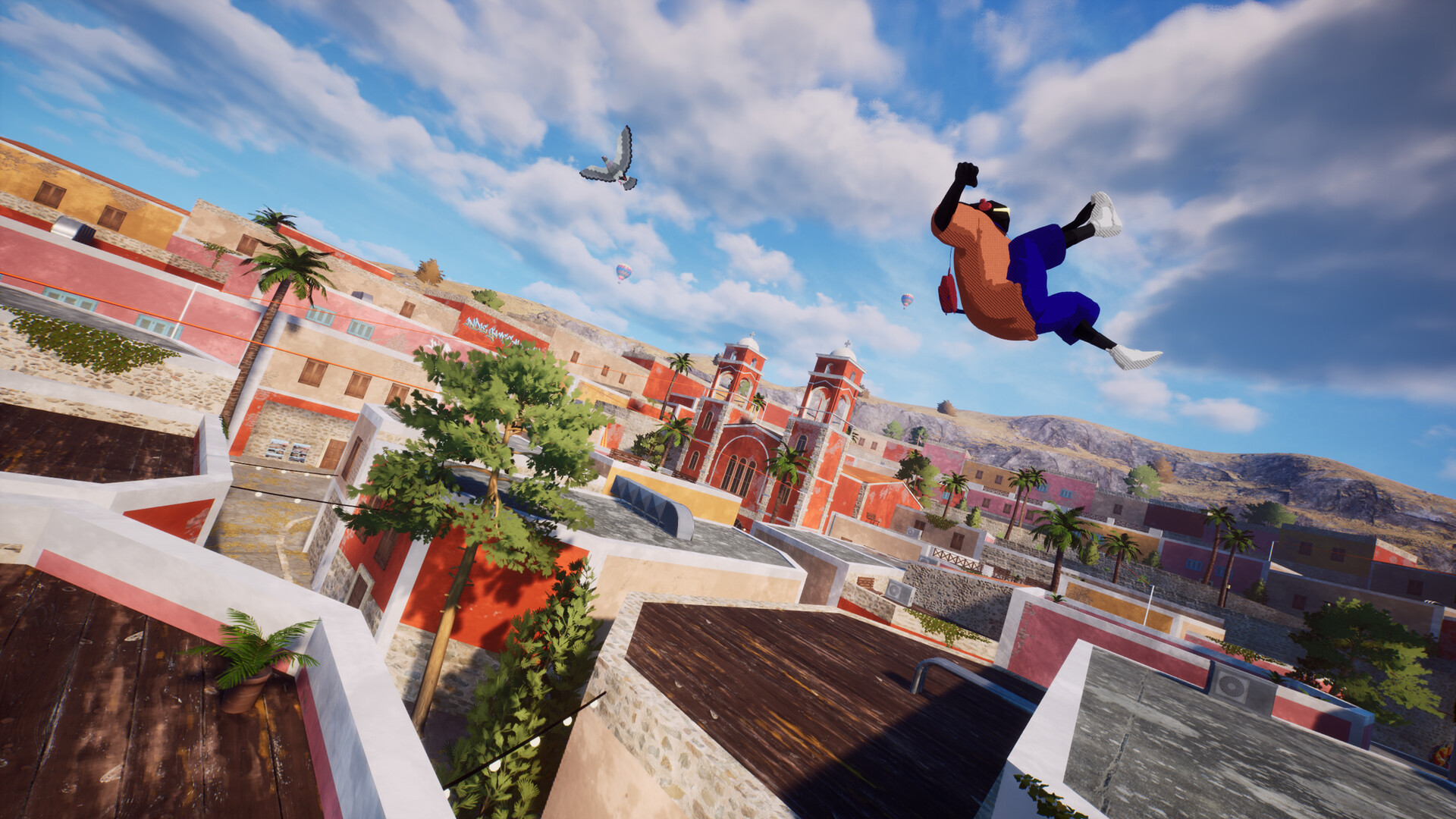 屋顶与小巷：跑酷游戏/Rooftops & Alleys: The Parkour Game 游戏截图 1
