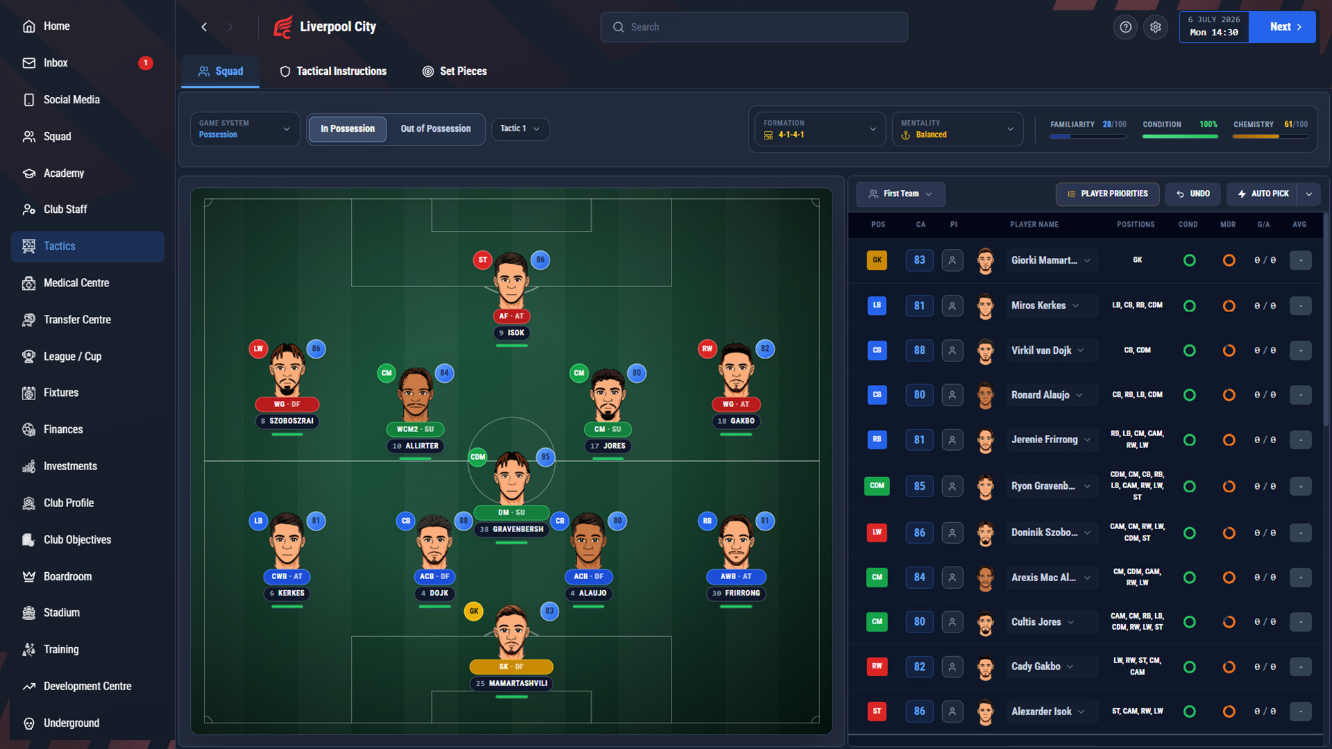 职业足球经理27/Pro Soccer Manager 27 游戏截图 3