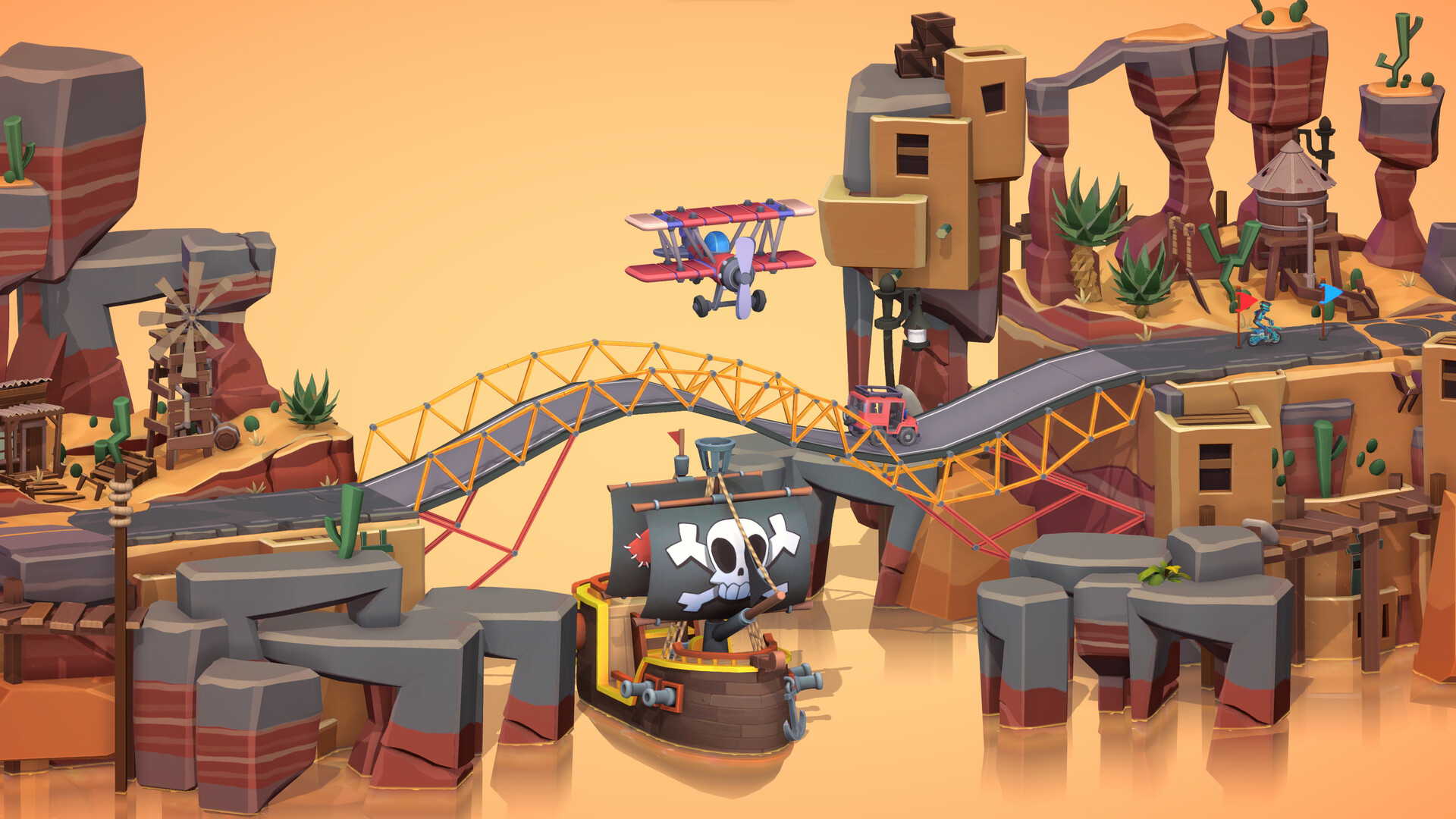 桥梁建筑师3/Poly Bridge 3 游戏截图 4