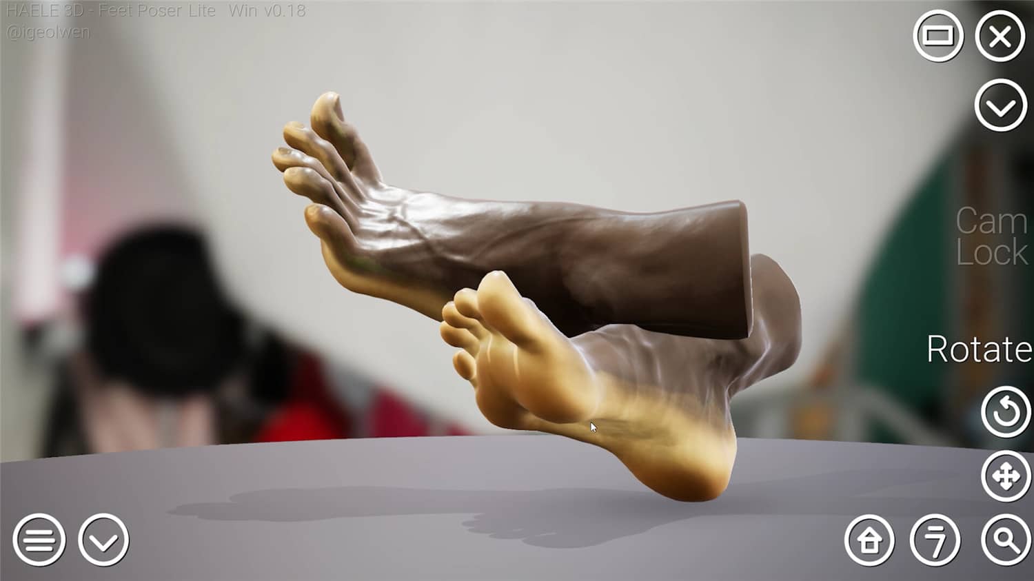 足部造型模拟器/HAELE 3D - Feet Poser Lite 游戏截图 5
