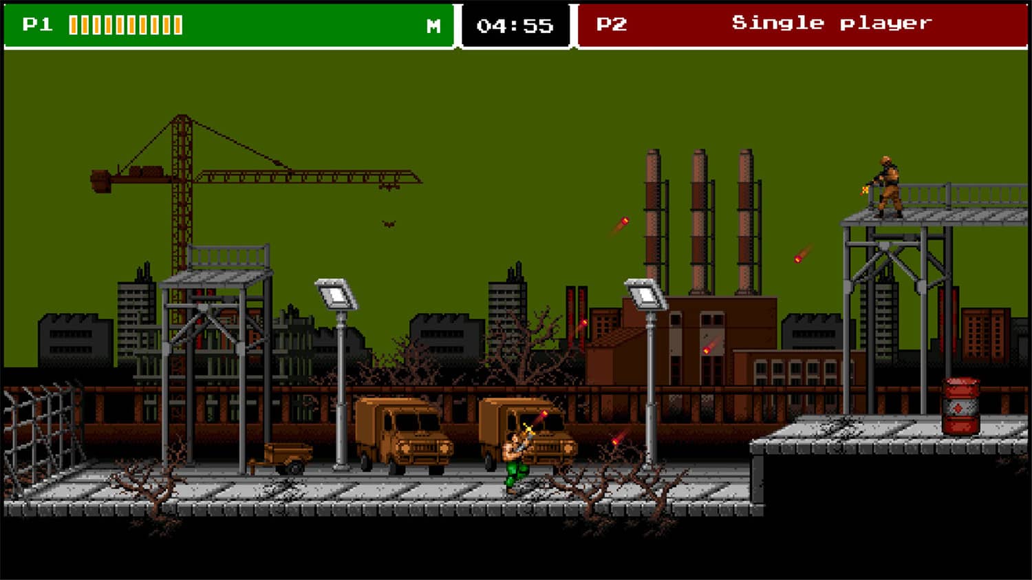 8位机敢死队/复刻魂斗罗/8-Bit Commando 游戏截图 1