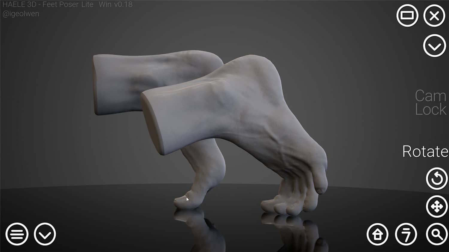 足部造型模拟器/HAELE 3D - Feet Poser Lite 游戏截图 4