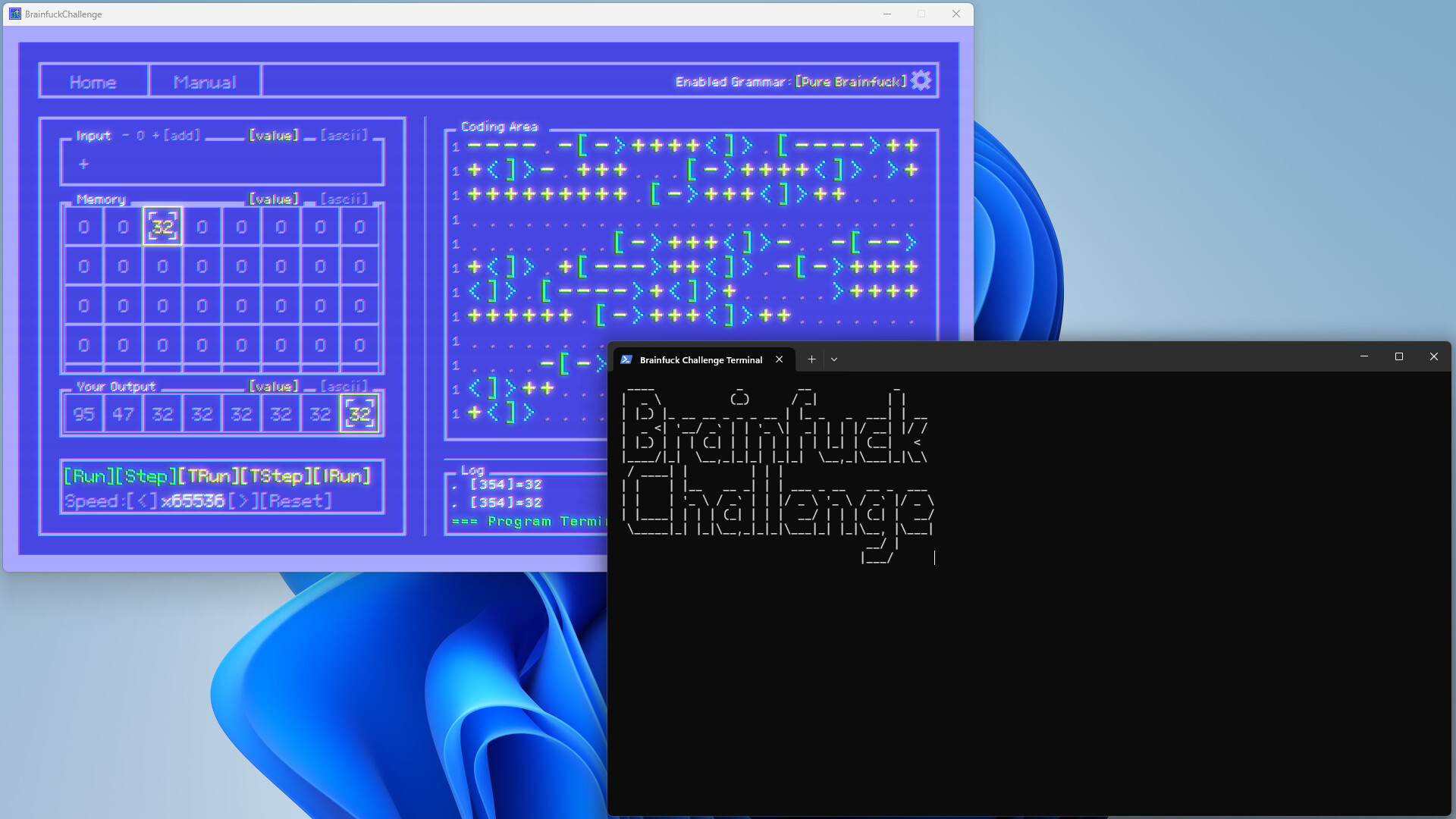 BF语言挑战/Brainfuck Challenge 游戏截图 4