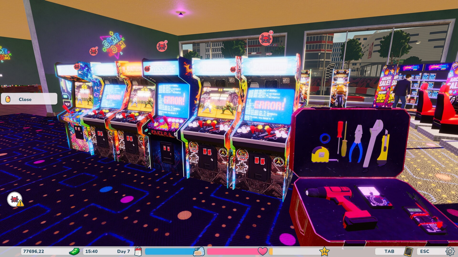 复古街机厅/Retro Arcade Shop Simulator 新游发布 游戏截图 1