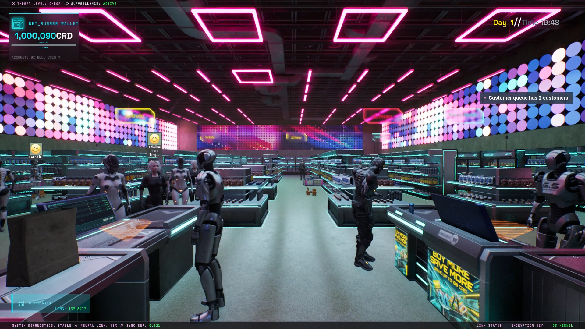 赛博朋克商店模拟器/Cyberpunk Store Simulator 新游发布 游戏截图 1