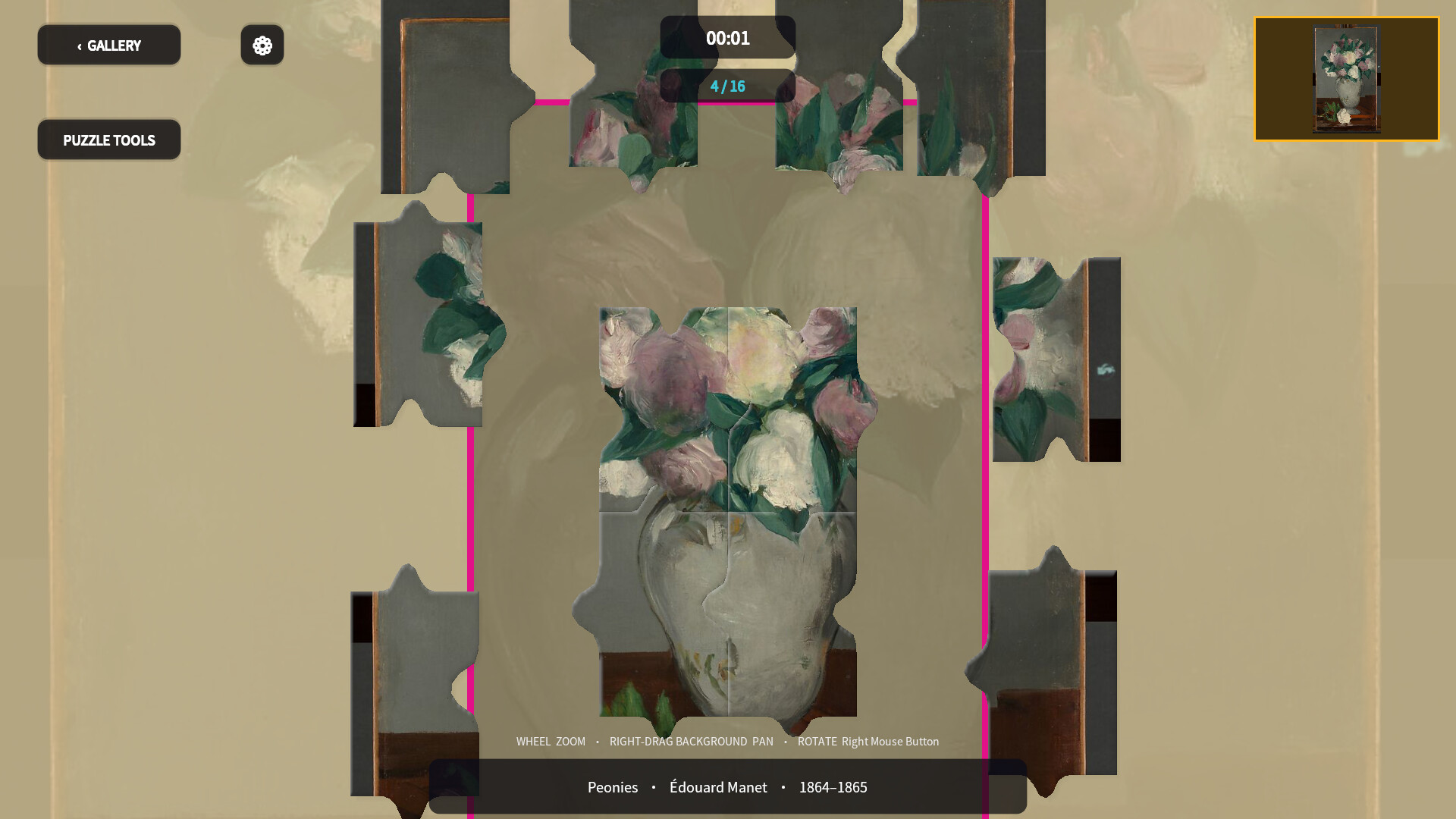 名画拼图/Cozy Jigsaw 游戏截图 4