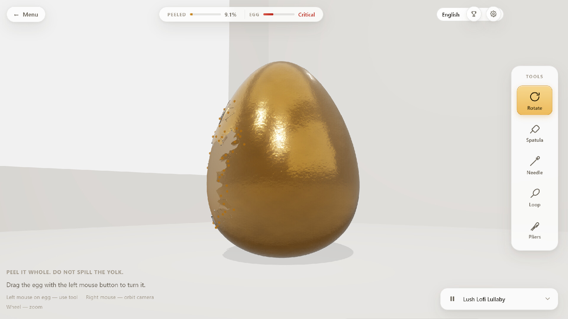 剥生鸡蛋/Raw Egg Peeling 游戏截图 6