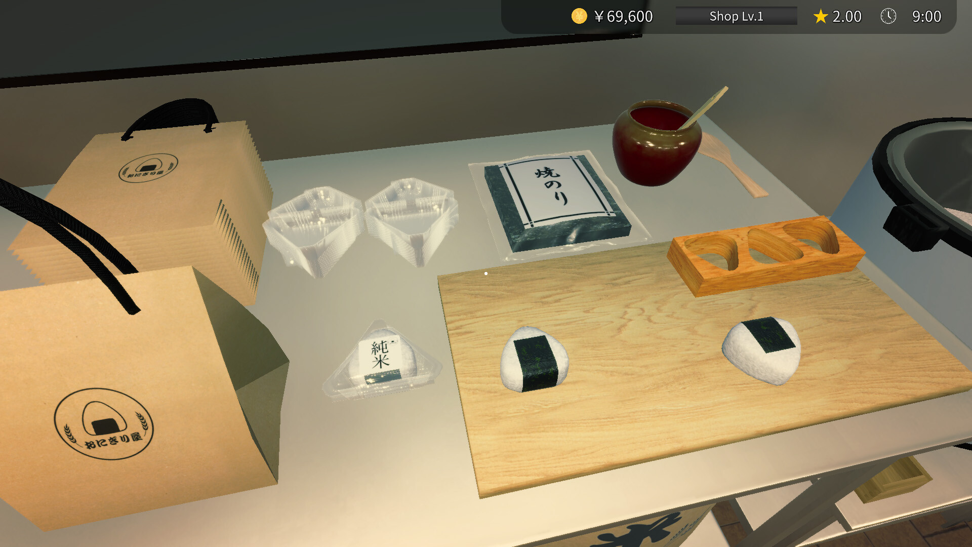 饭团店模拟/Onigiri Shop Simulator 游戏截图 1