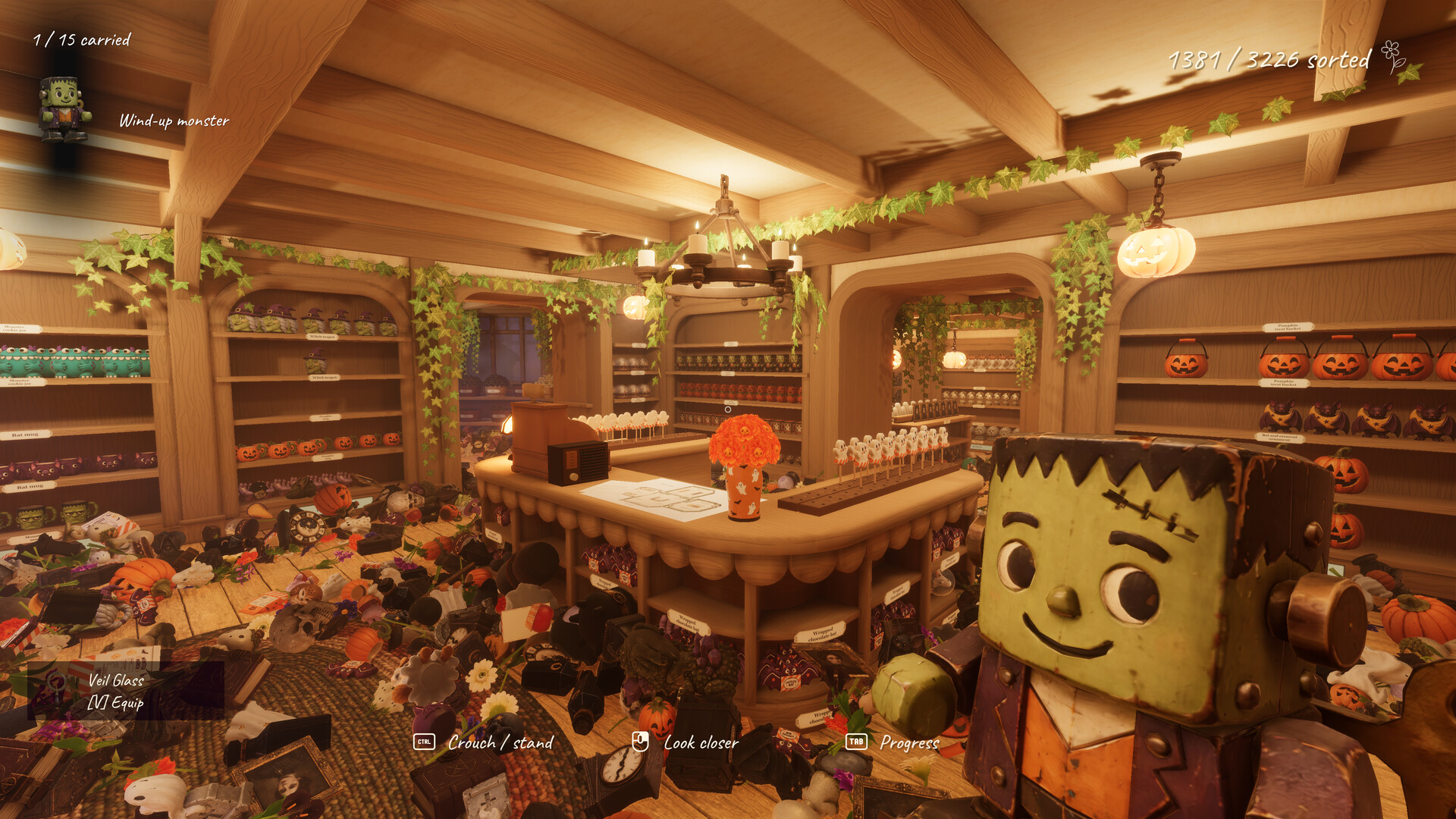 万圣节商店大扫除/Tidy Up the Halloween Shop 游戏截图 1