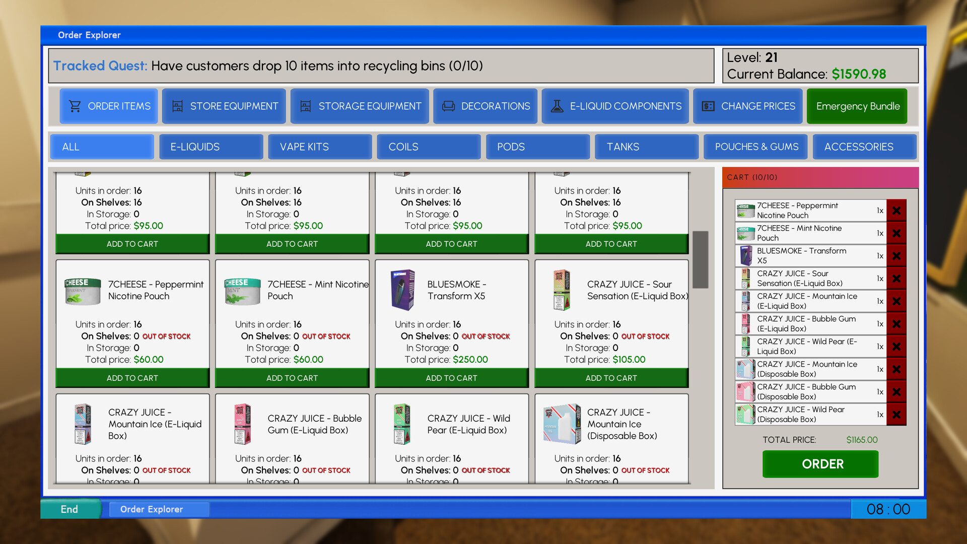 电子烟店：迈阿密/Vape Store Miami 游戏截图 2