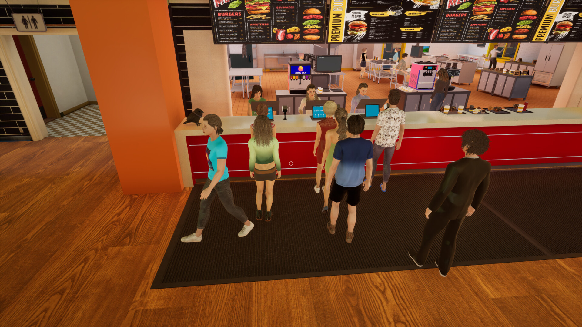 汉堡轮班：团队冲刺/Burger Shift: Team Rush 游戏截图 2