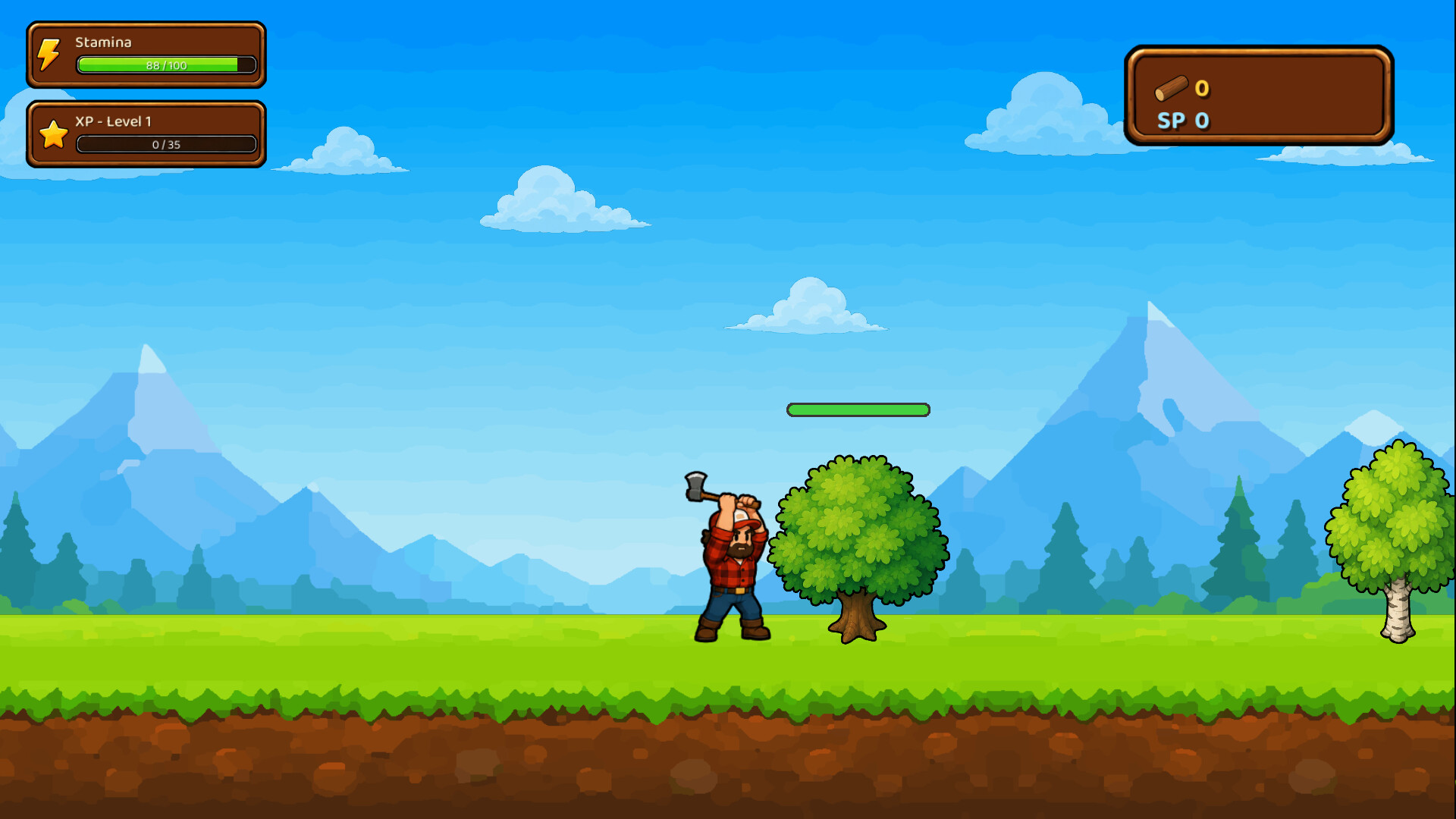 别停下砍树！/Don't Stop Cutting The Trees! 游戏截图 1