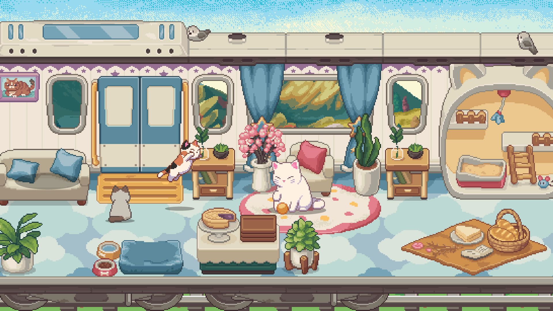 猫咪列车长/Neko Station 游戏截图 1
