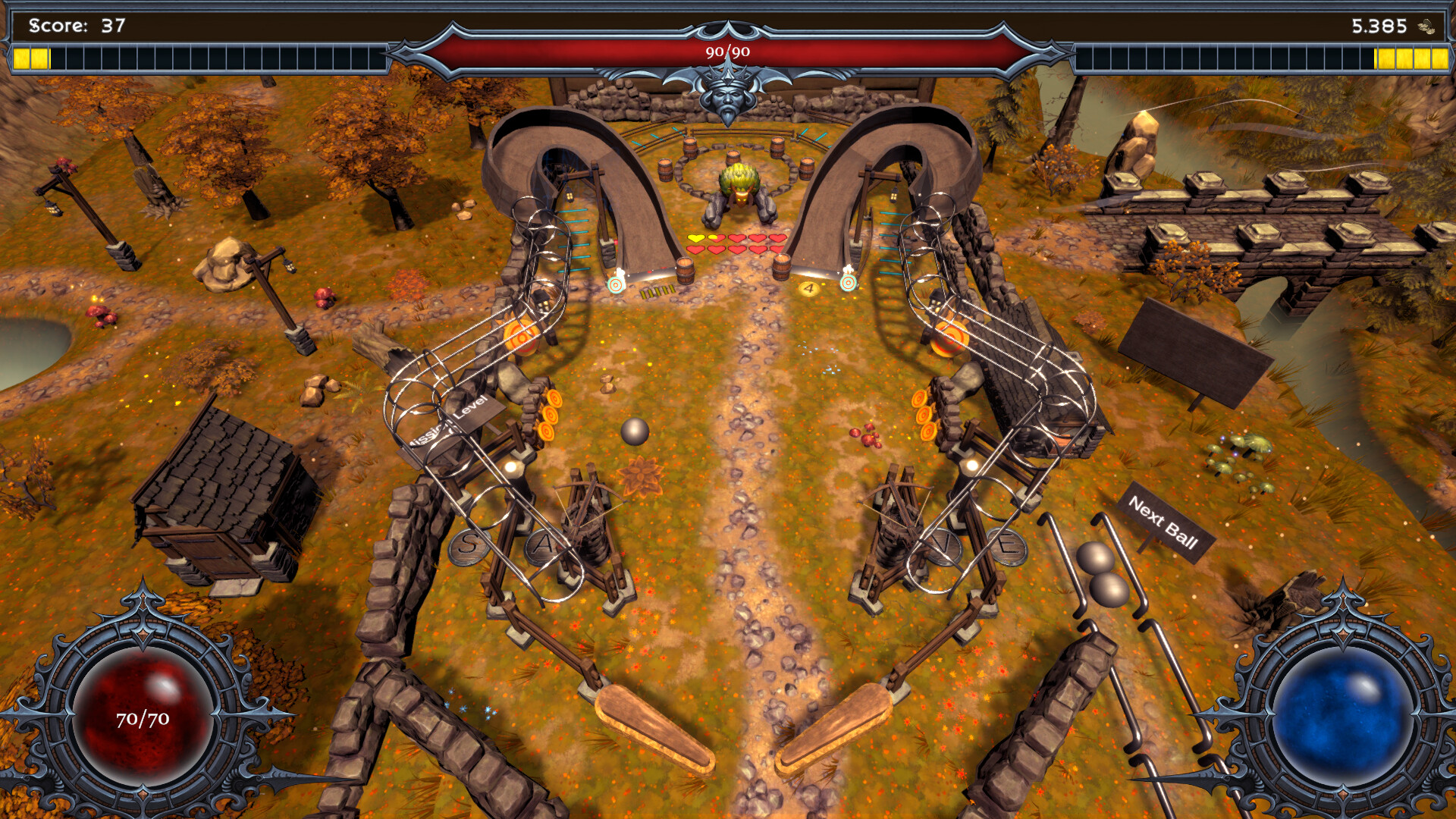 魔法弹球/Runix: Pinball Roguelike 游戏截图 1
