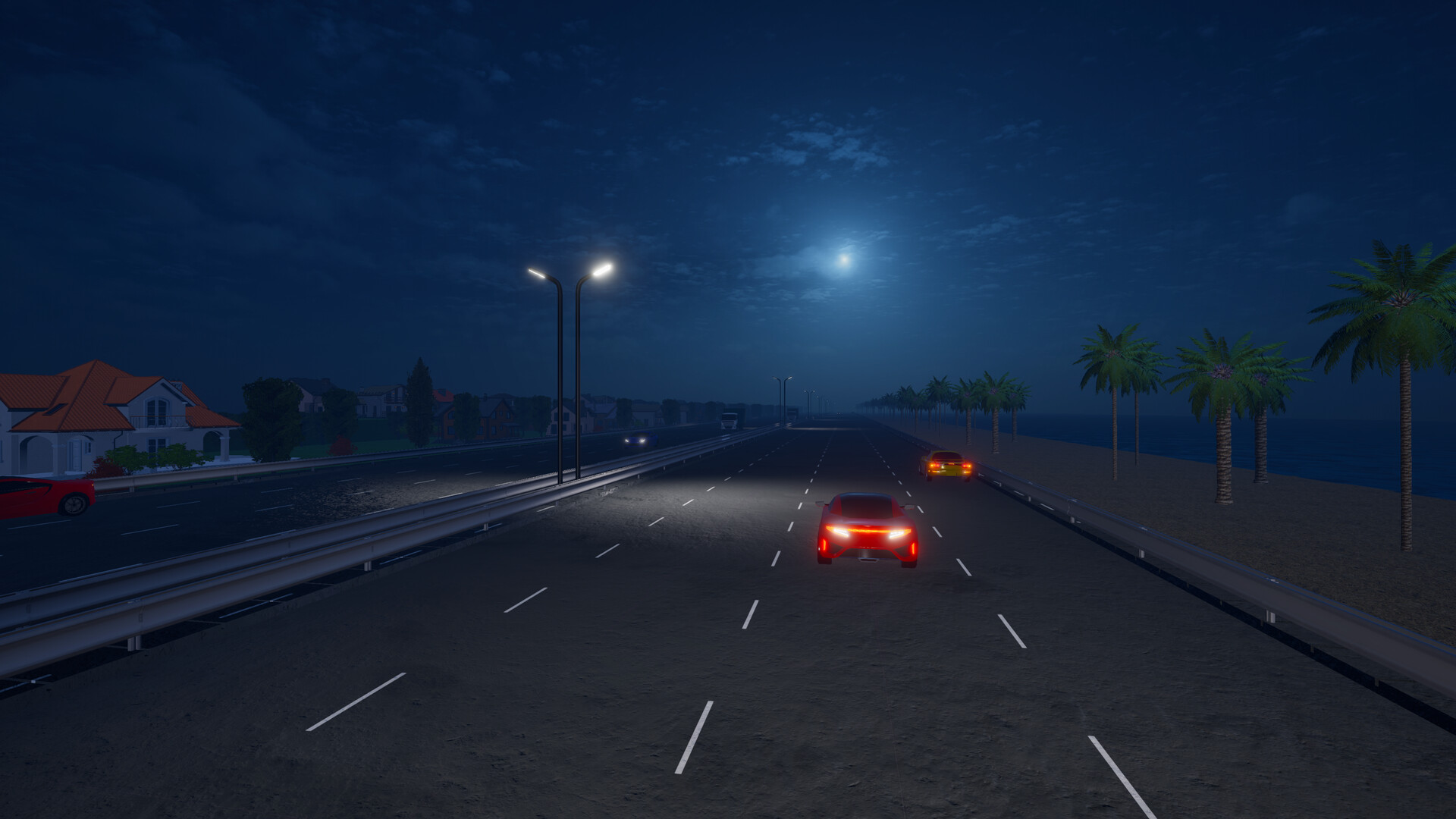 摩托车夜行/Motorcycle Night Ride 游戏截图 3