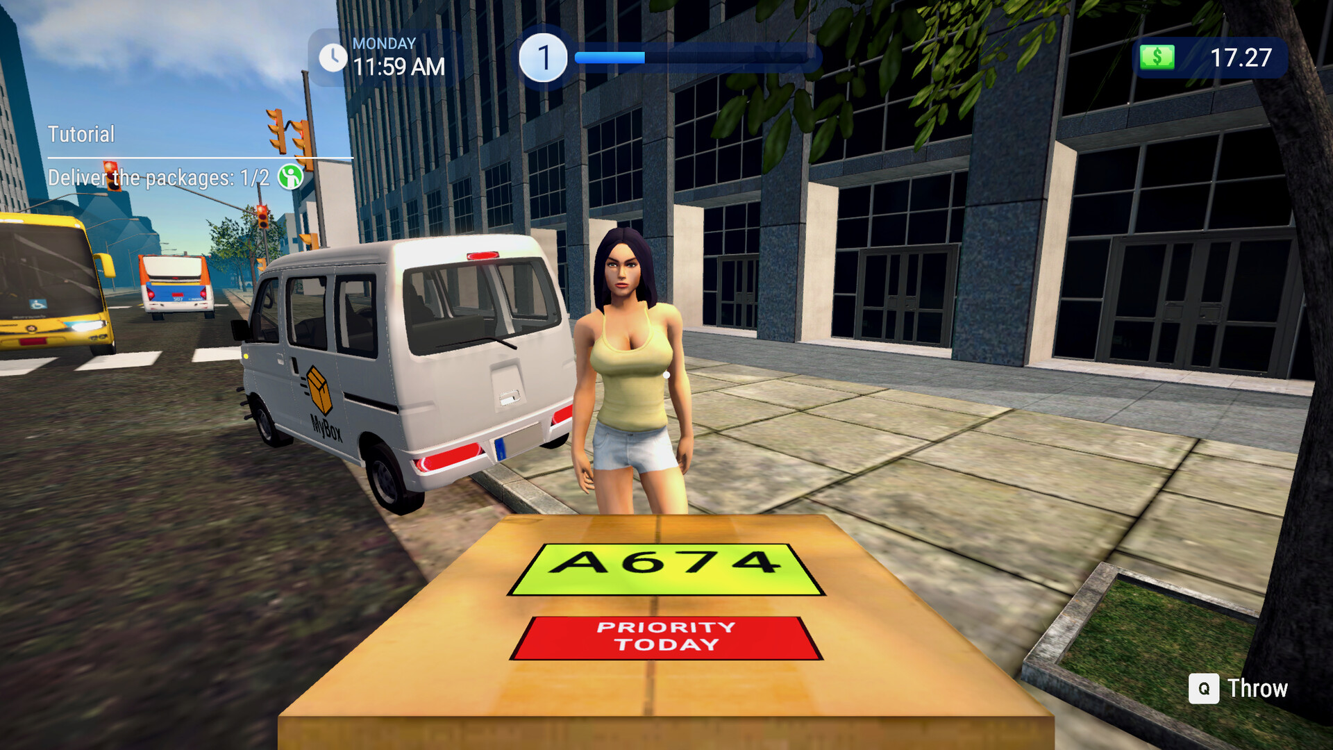 包裹配送模拟器/Parcel Delivery Simulator 游戏截图 1