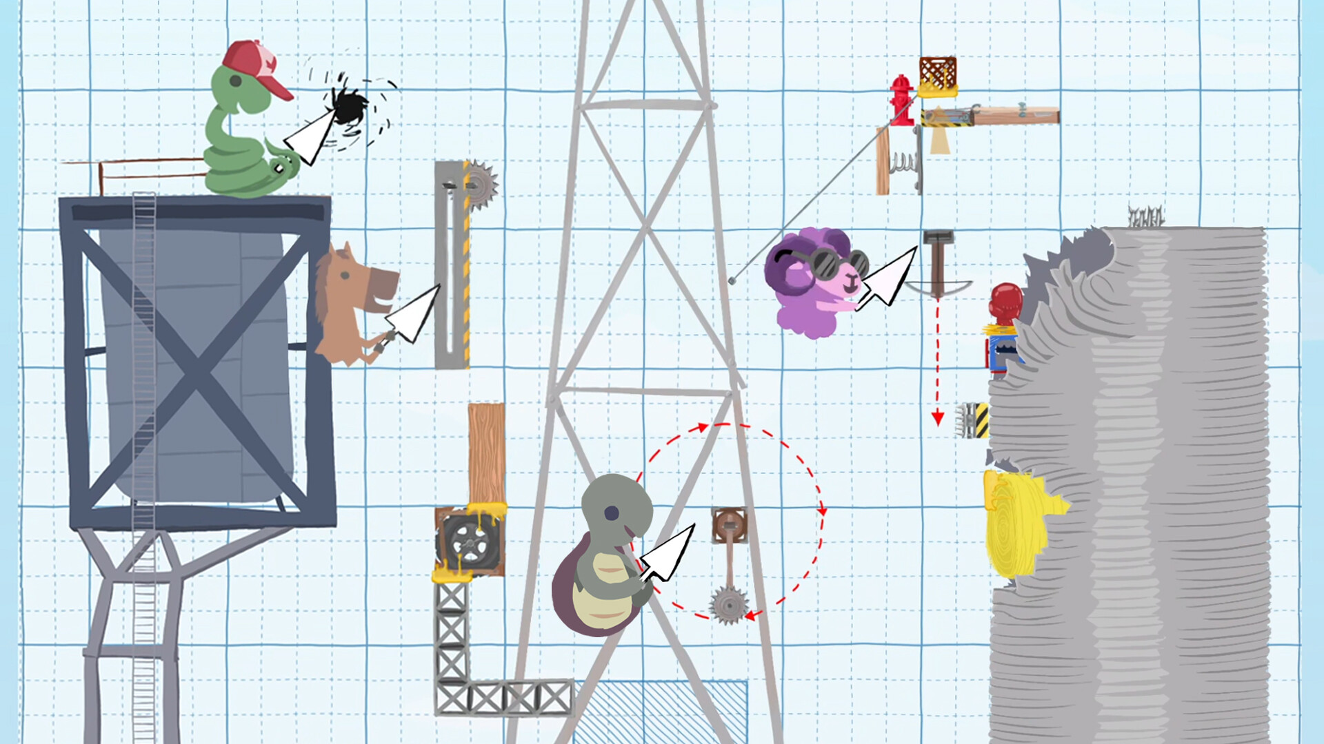超级鸡马/Ultimate Chicken Horse/支持网络联机 游戏截图 2