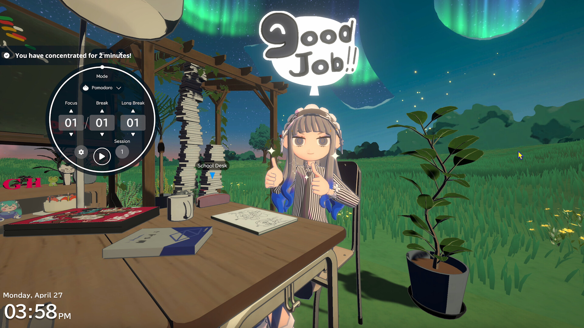 gogh: 虚拟形象与专注/gogh: Focus with Your Avatar 游戏截图 5