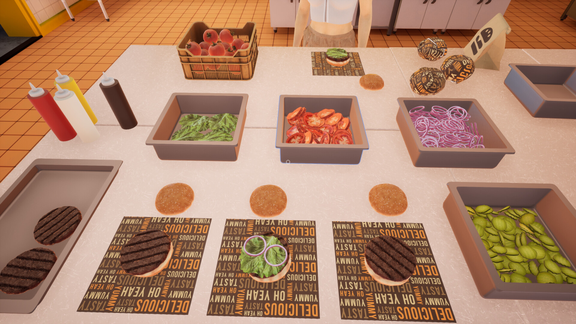 汉堡轮班：团队冲刺/Burger Shift: Team Rush 游戏截图 1