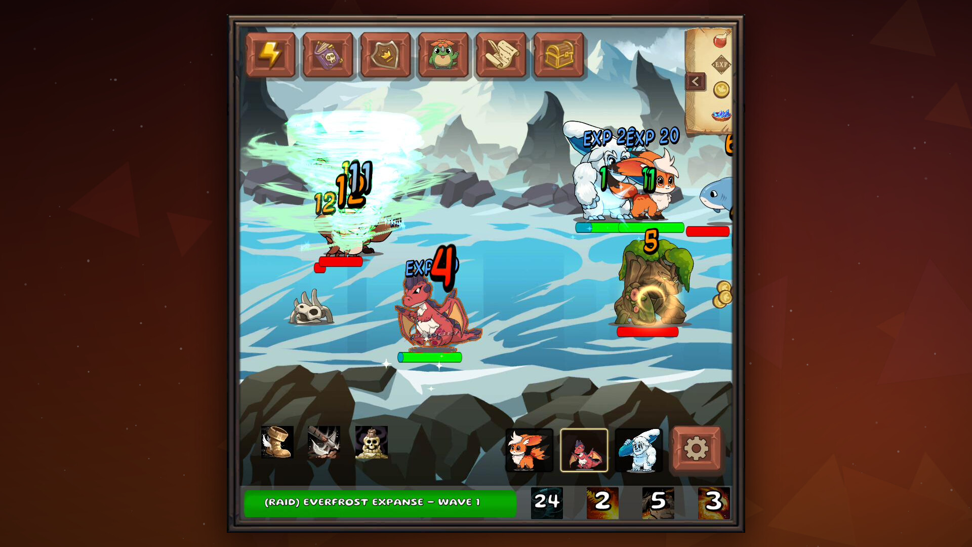 迷你兽：放置战术/Minimon: Tiny Idle Tactics 游戏截图 2