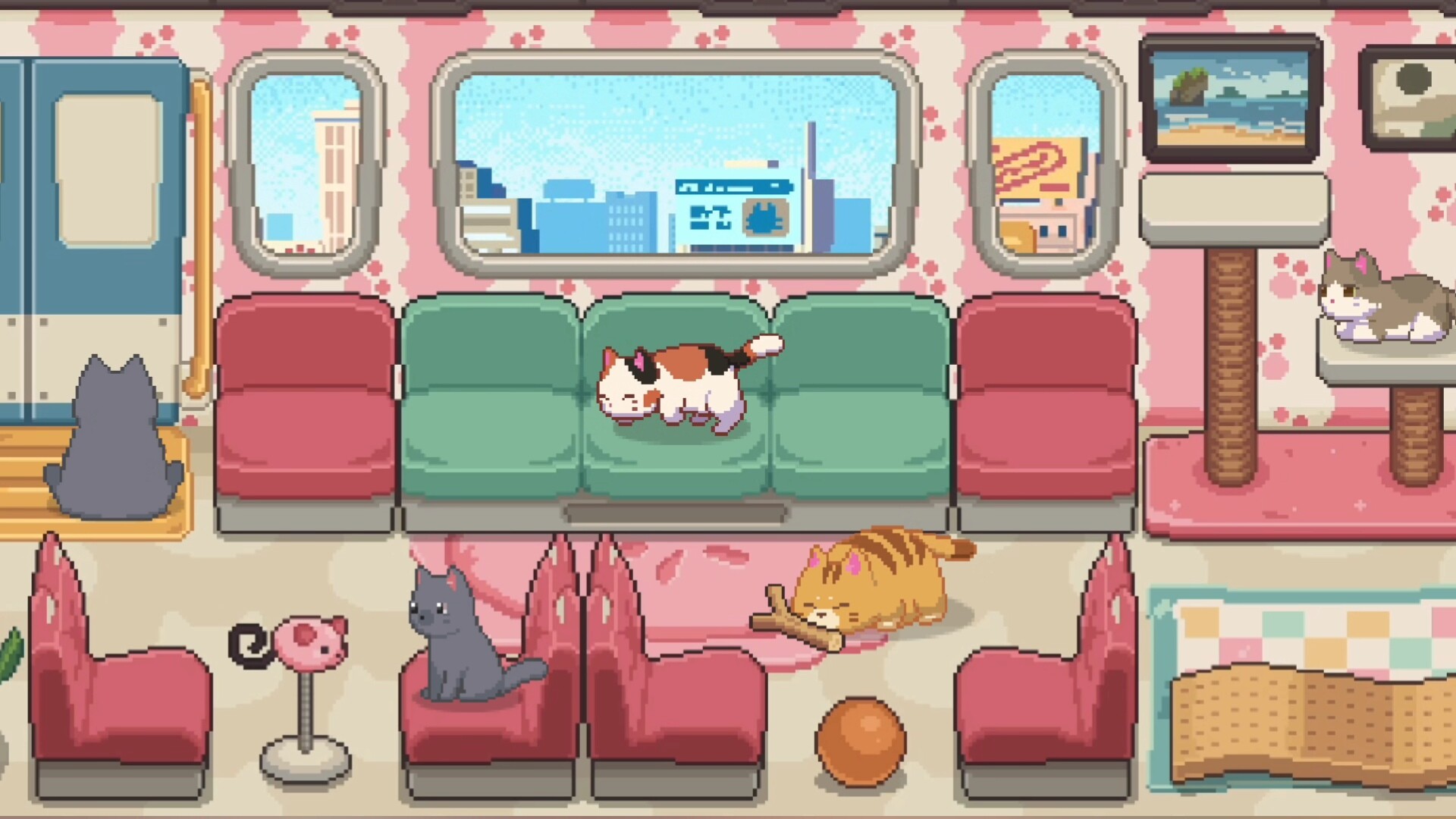 猫咪列车长/Neko Station 游戏截图 2