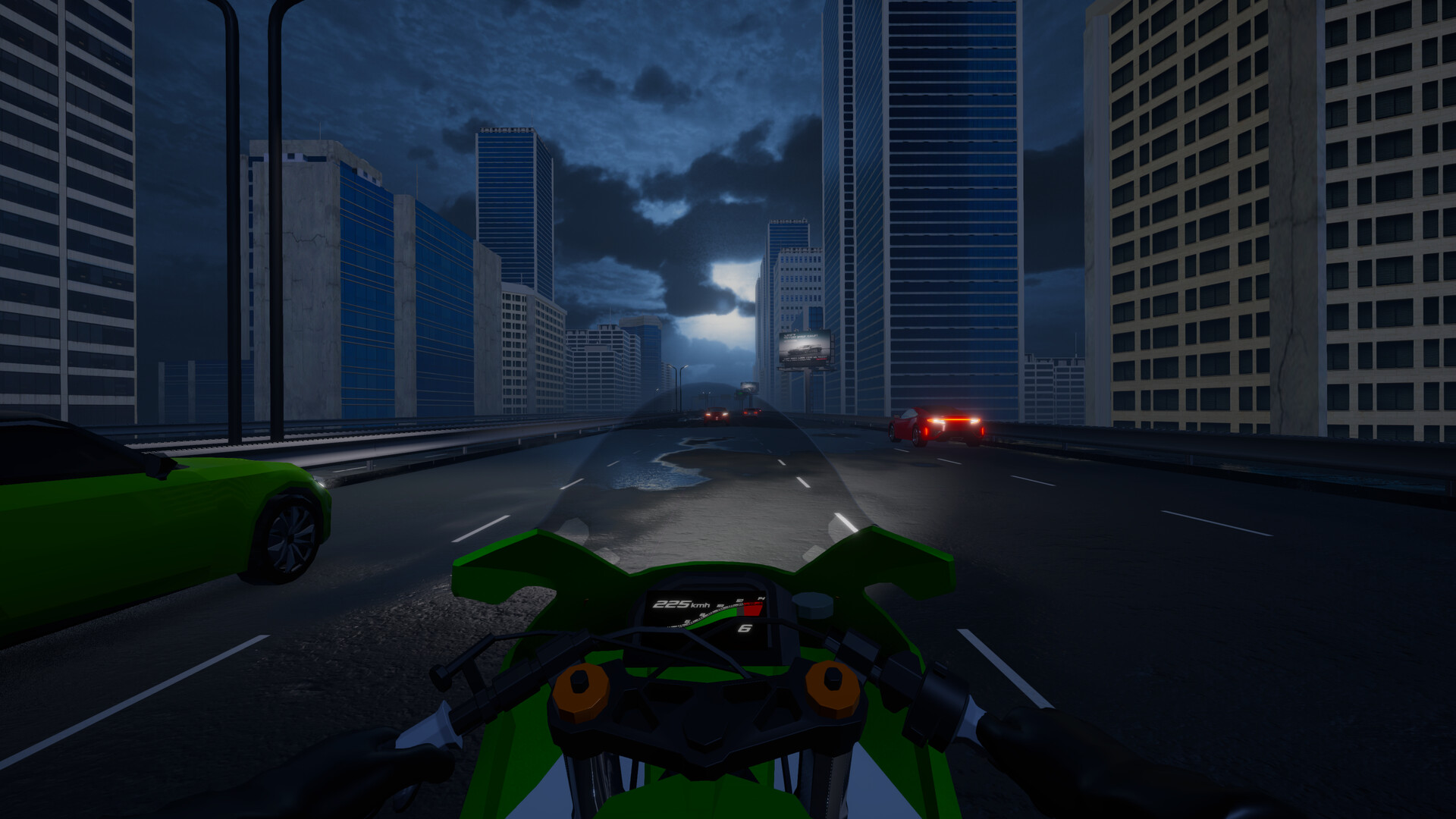摩托车夜行/Motorcycle Night Ride 游戏截图 2