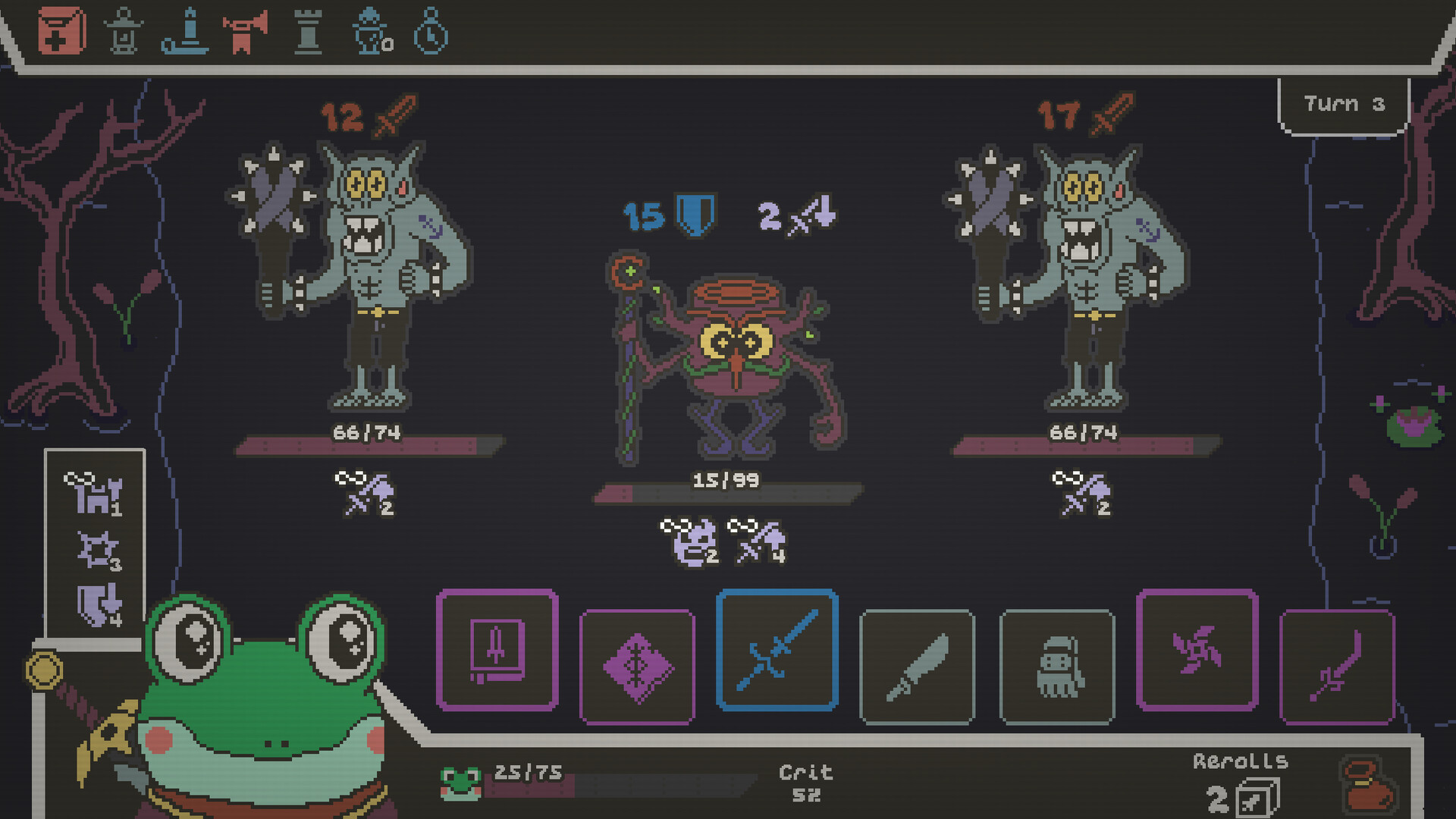 呱呱的骰子冒险/Ribbit Rogue 游戏截图 1