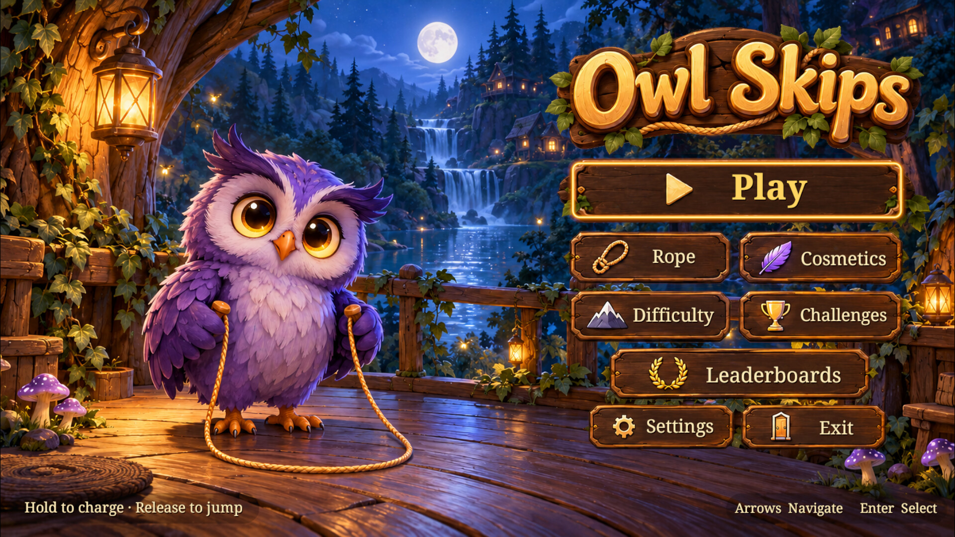 猫头鹰跳绳大作战/Owl Skips 游戏截图 2