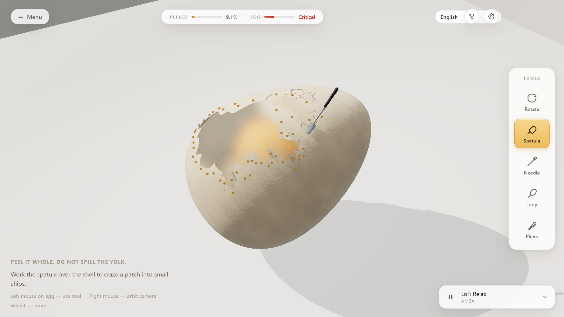 剥生鸡蛋/Raw Egg Peeling 游戏截图 5