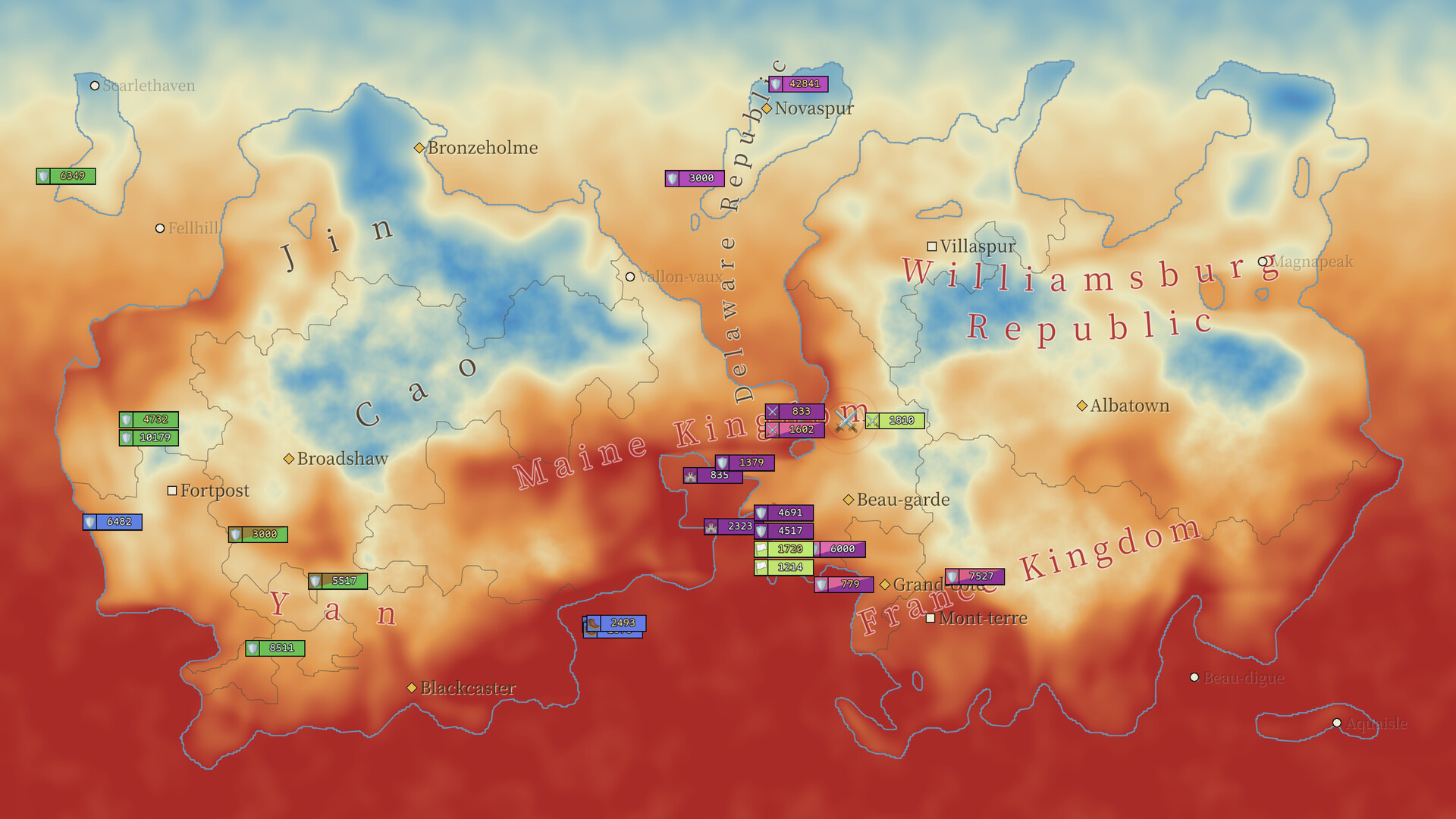 地图上发生的事：列国模拟器/Things That Happen on the Map - Realm Simulator 游戏截图 4