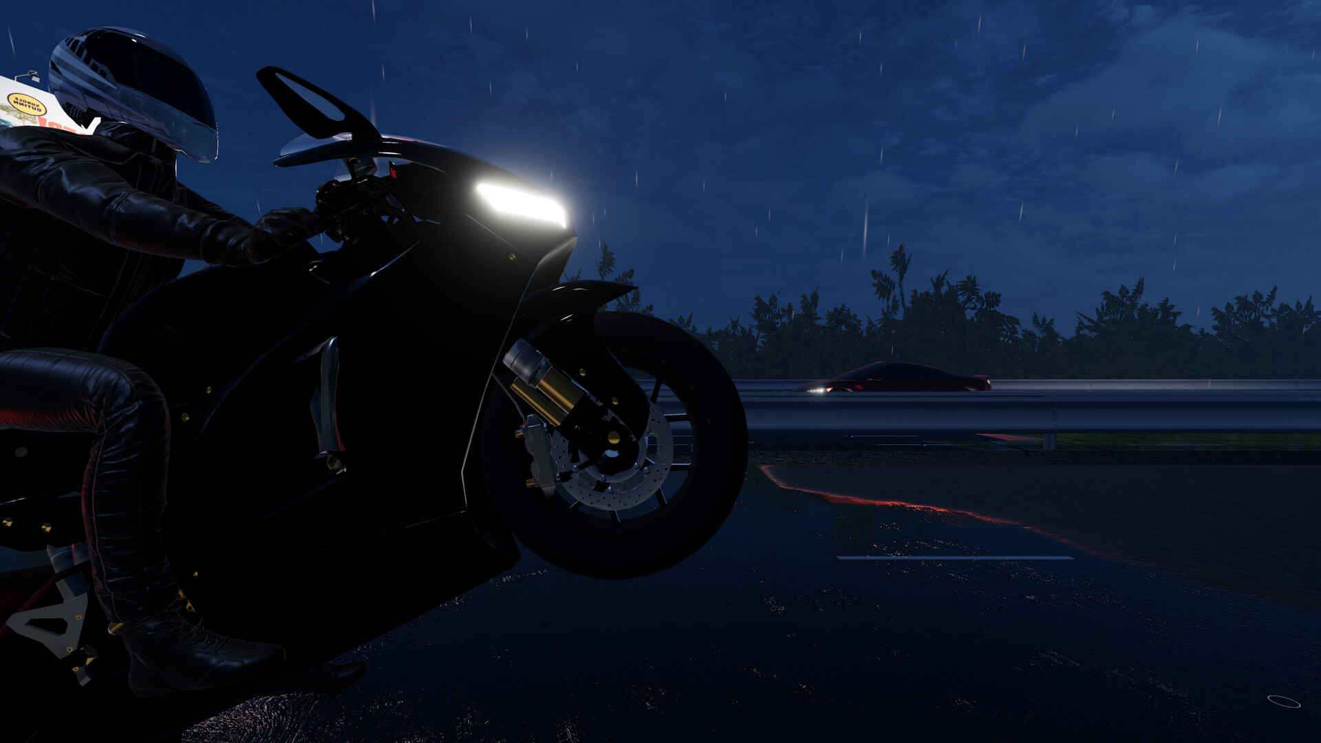 摩托车夜行/Motorcycle Night Ride 游戏截图 1
