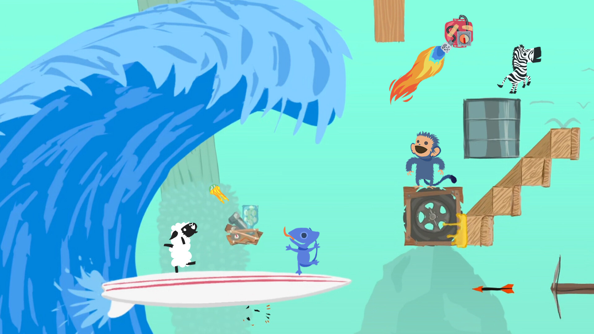 超级鸡马/Ultimate Chicken Horse/支持网络联机 游戏截图 1