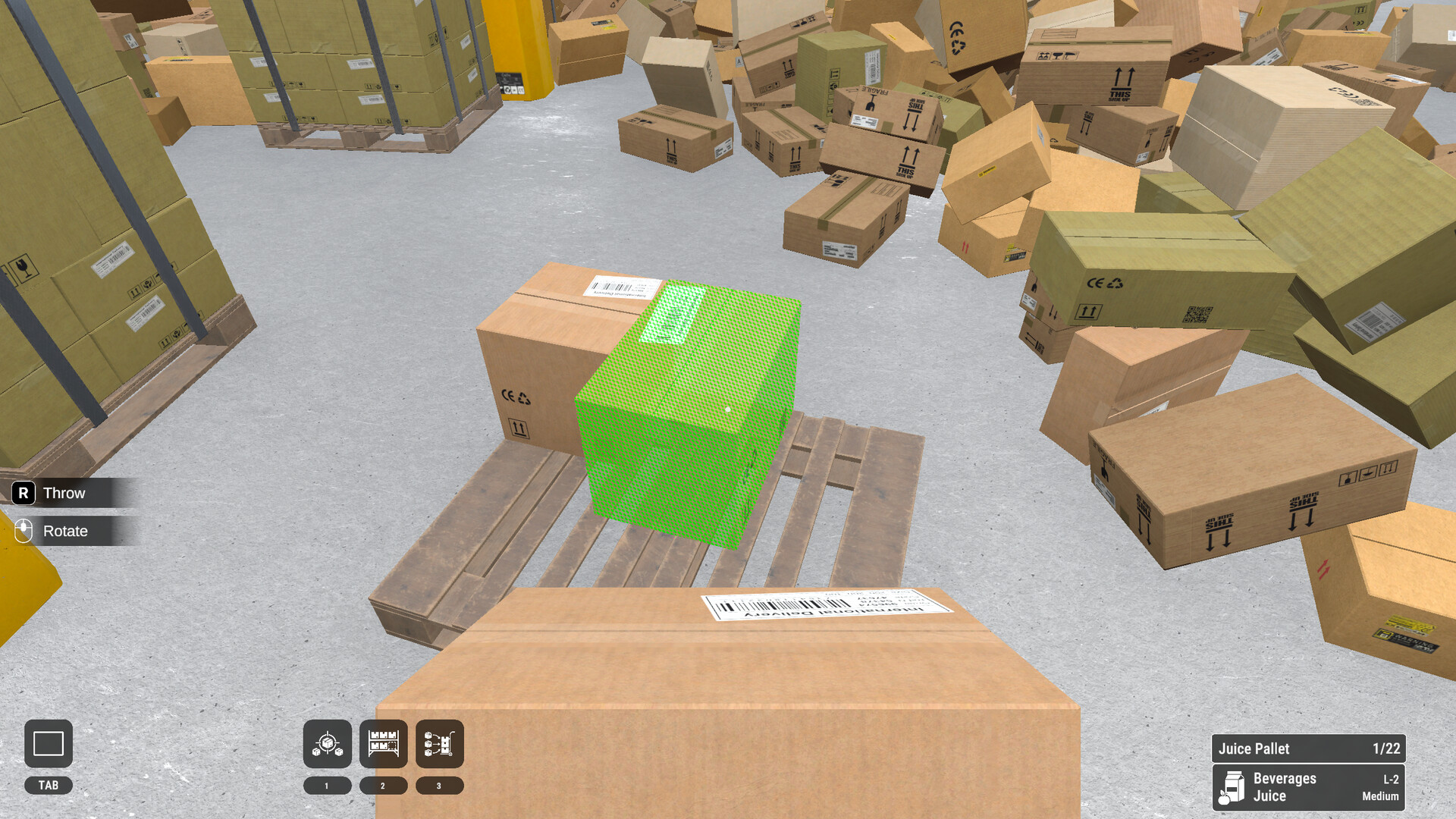 包裹堆叠:整理仓库!/Package Piles: Tidy Up The Warehouse! 游戏截图 1