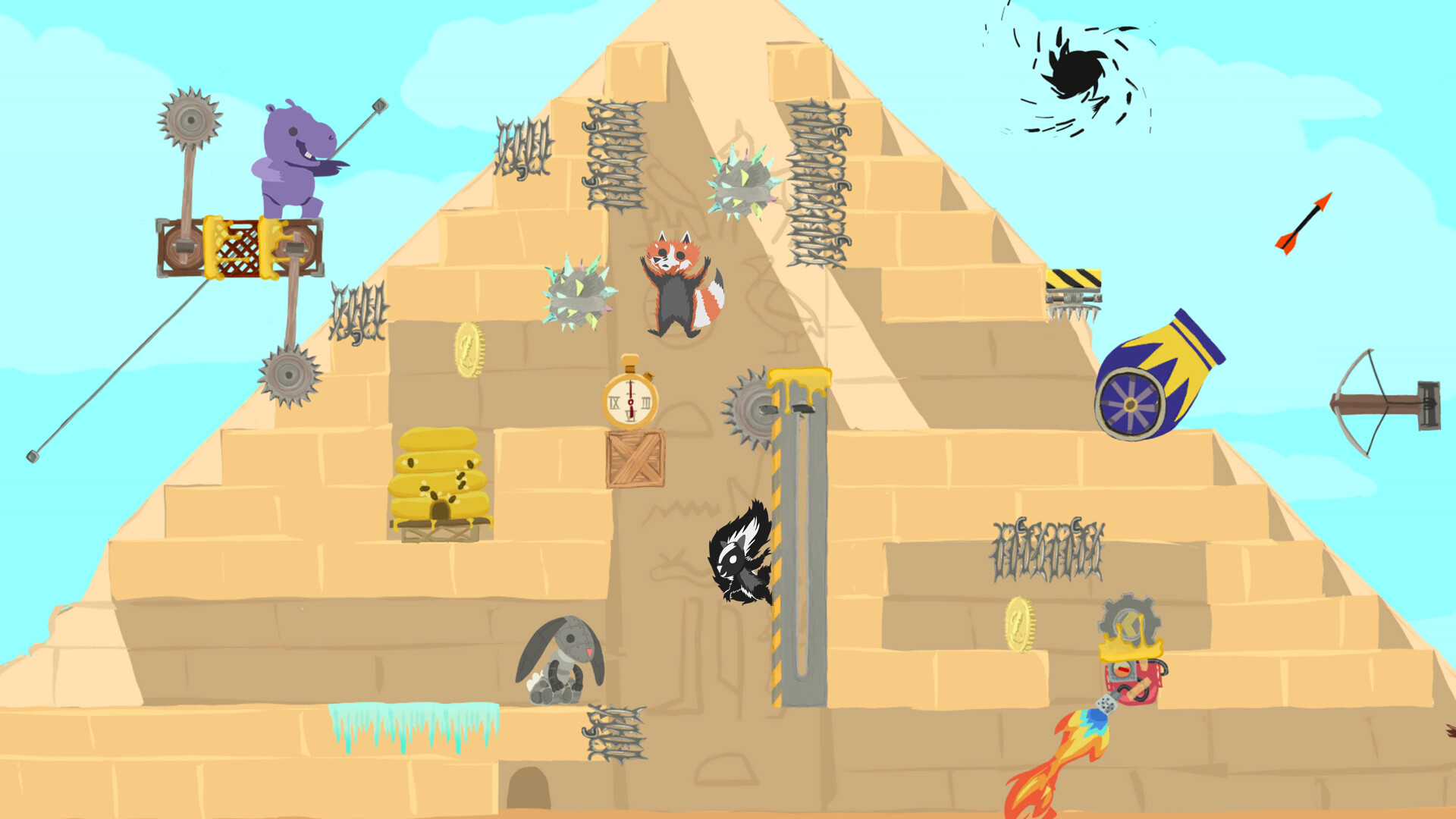 超级鸡马/Ultimate Chicken Horse/支持网络联机 游戏截图 4